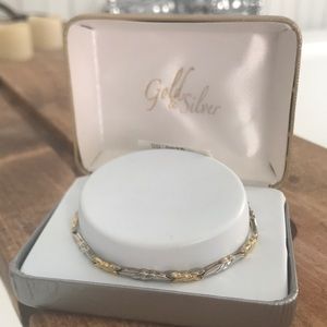 Gold and silver bracelet